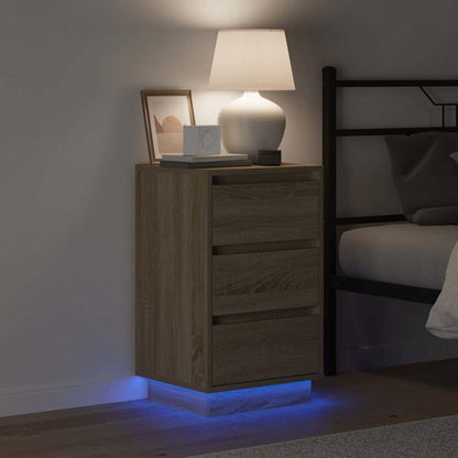 vidaXL Bedside Cabinet Sonoma Oak 39 x 34.5 x 65 cm Engineered wood