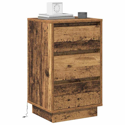 vidaXL Bedside Cabinet Old Wood 39 x 34.5 x 65 cm Engineered wood