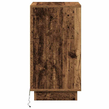 vidaXL Bedside Cabinet Old Wood 39 x 34.5 x 65 cm Engineered wood