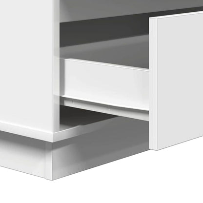 vidaXL Bedside Cabinet White 71 x 34.5 x 75 cm Engineered wood