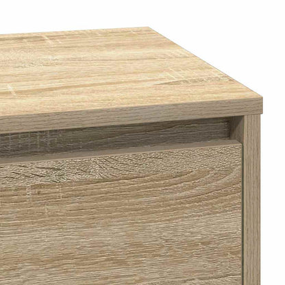 vidaXL Bedside Cabinet Sonoma Oak 71 x 34.5 x 75 cm Engineered wood