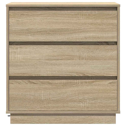 vidaXL Bedside Cabinet Sonoma Oak 71 x 34.5 x 75 cm Engineered wood