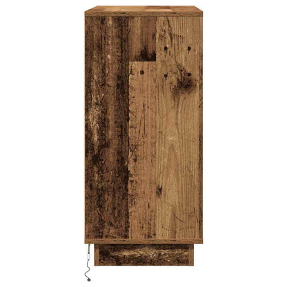vidaXL Bedside Cabinet Old Wood 71 x 34.5 x 75 cm Engineered wood