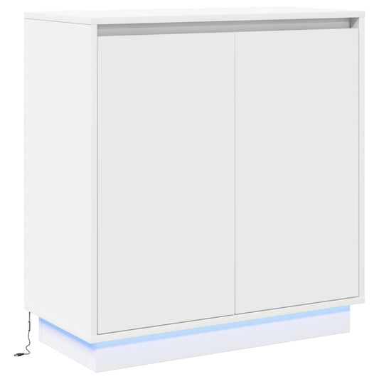 vidaXL LED Sideboard for White 71 x 34.5 x 75 cm Engineered Wood