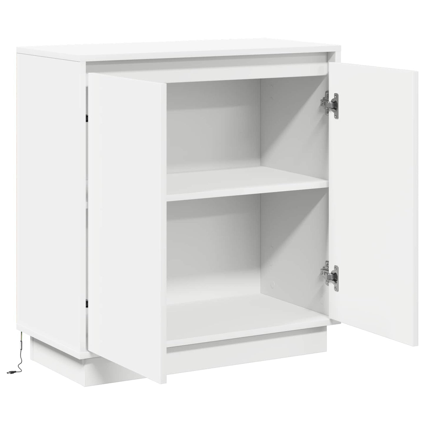 vidaXL LED Sideboard for White 71 x 34.5 x 75 cm Engineered Wood