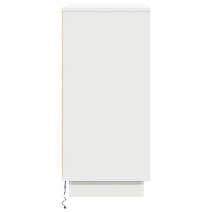 vidaXL LED Sideboard for White 71 x 34.5 x 75 cm Engineered Wood