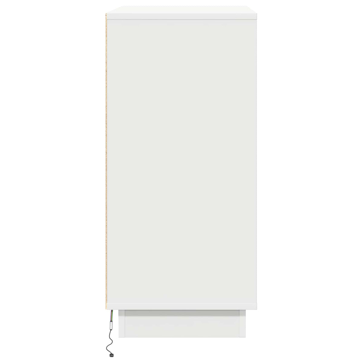 vidaXL LED Sideboard White 71 x 34.5 x 75 cm Engineered Wood