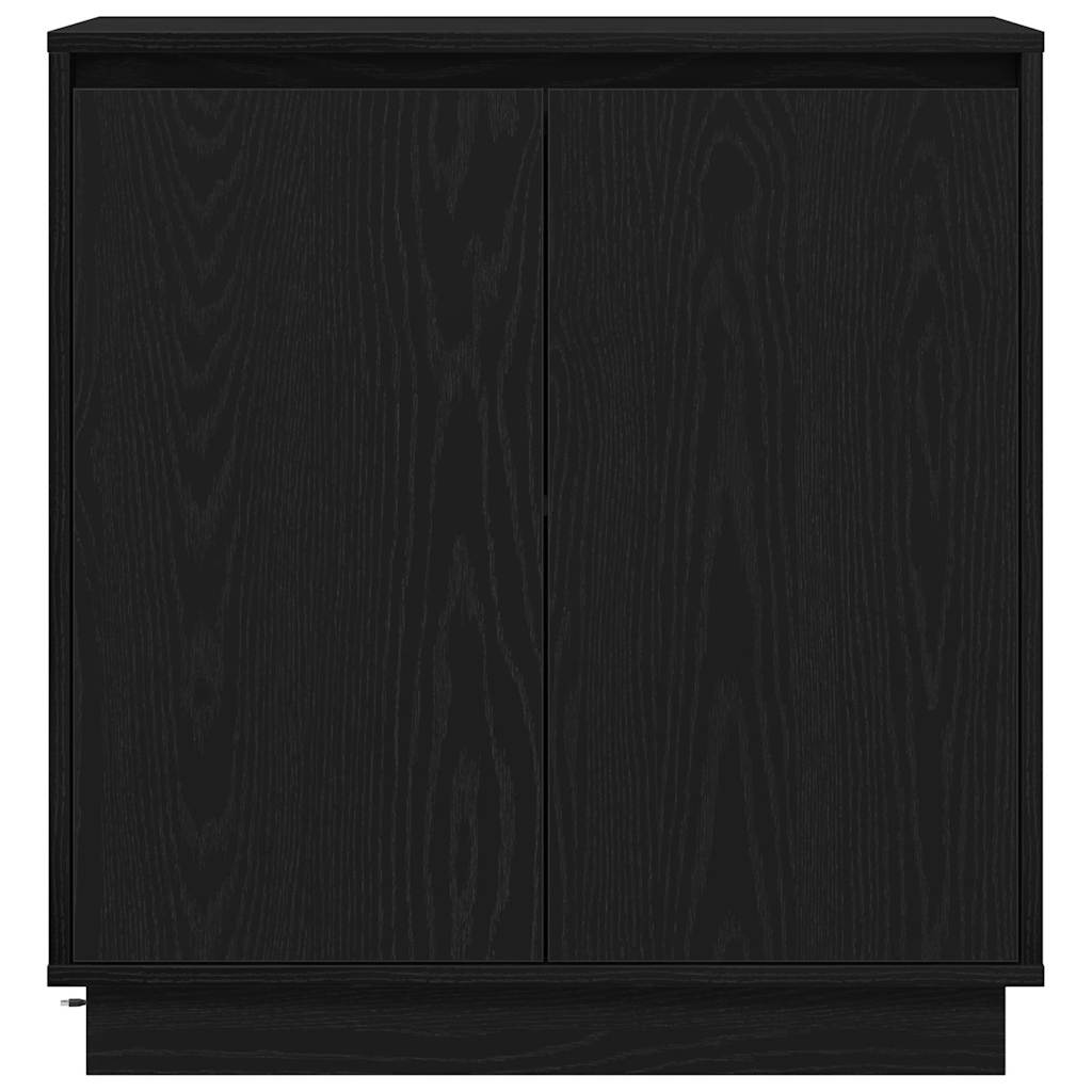 vidaXL Sideboard with Door Black Oak 71 x 34.5 x 75 cm Engineered wood