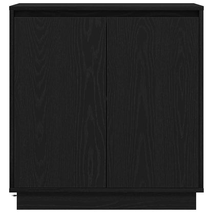 vidaXL Sideboard with Door Black Oak 71 x 34.5 x 75 cm Engineered wood