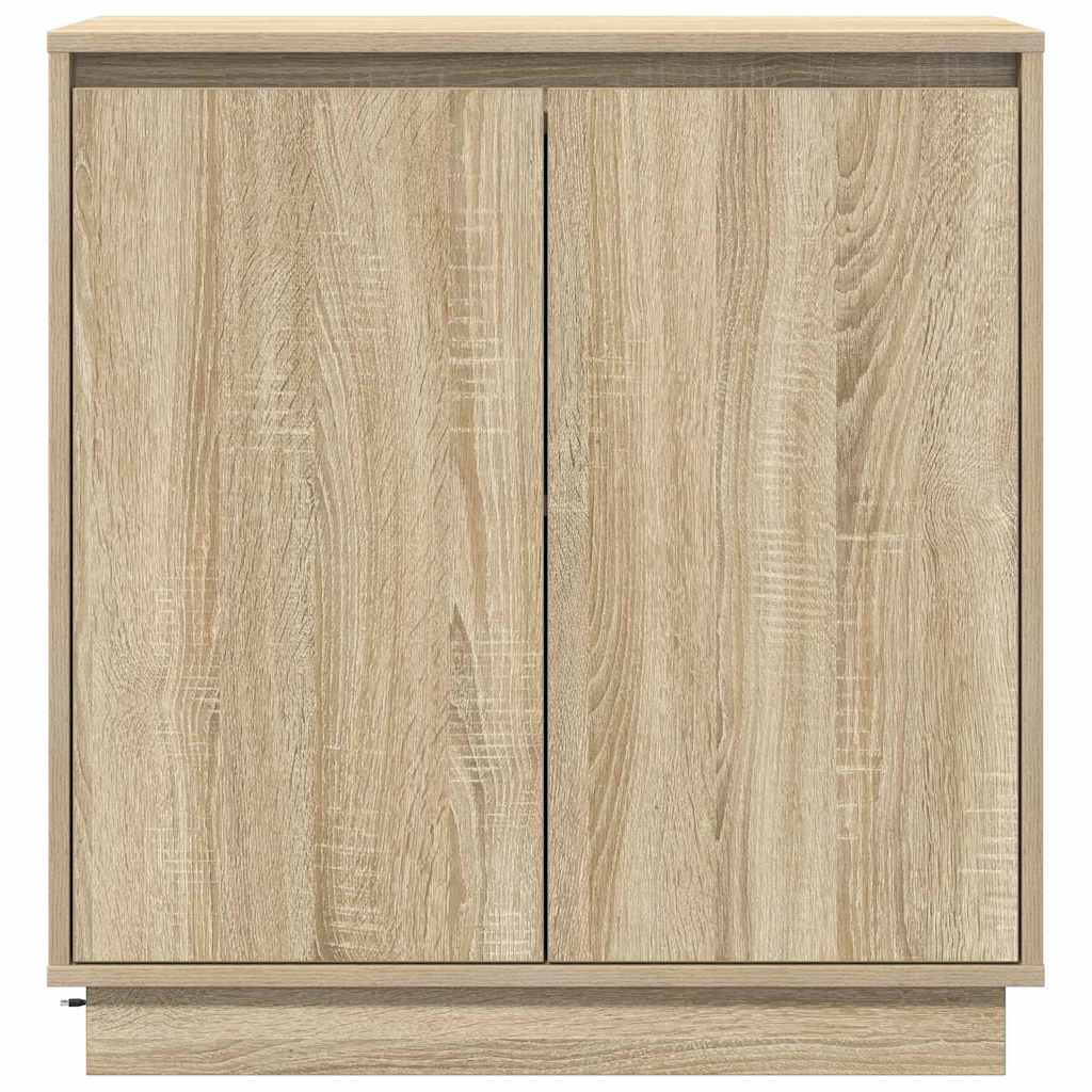 vidaXL LED Sideboard for Sonoma Oak 71 x 34.5 x 75 cm Engineered Wood