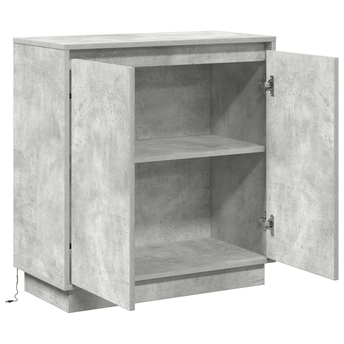 vidaXL LED Sideboard Concrete Grey 71 x 34.5 x 75 cm Engineered Wood