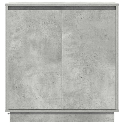 vidaXL LED Sideboard Concrete Grey 71 x 34.5 x 75 cm Engineered Wood