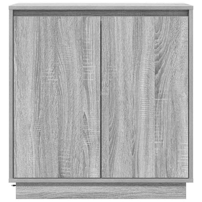vidaXL LED Sideboard for Grey Sonoma 71 x 34.5 x 75 cm
