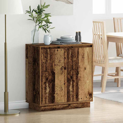 vidaXL LED Sideboard for Old Wood 71 x 34.5 x 75 cm Engineered Wood