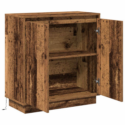 vidaXL LED Sideboard for Old Wood 71 x 34.5 x 75 cm Engineered Wood