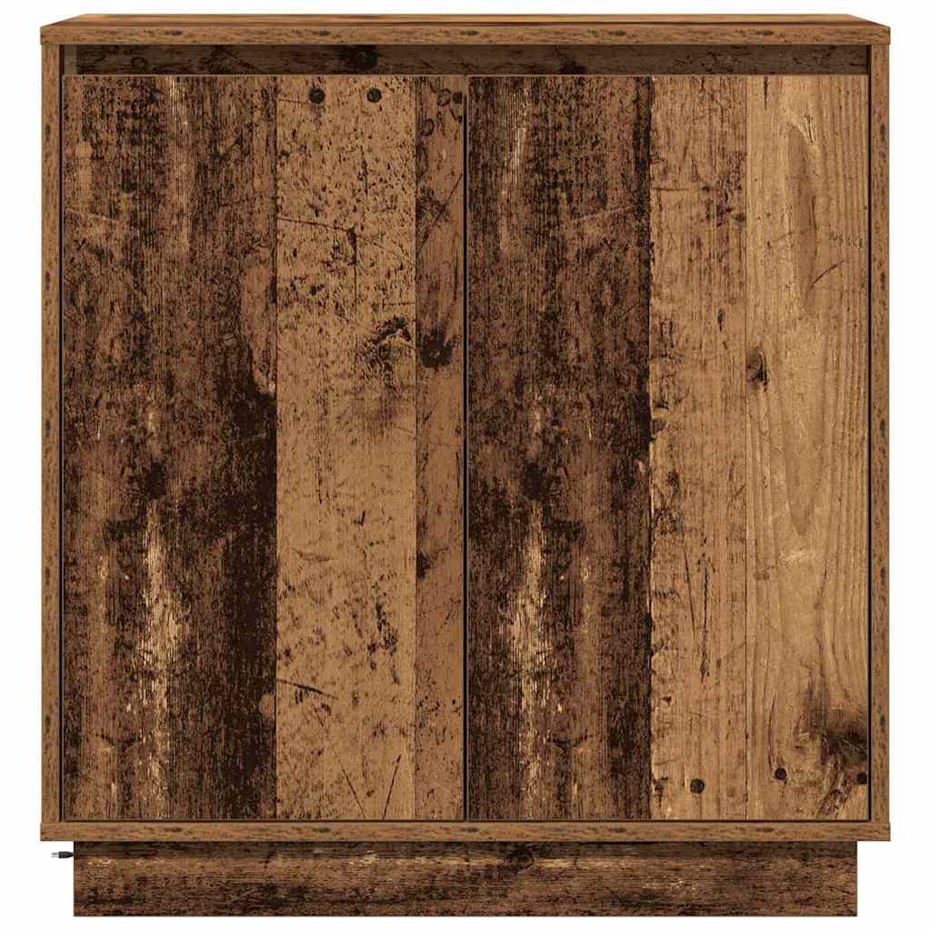 vidaXL LED Sideboard for Old Wood 71 x 34.5 x 75 cm Engineered Wood