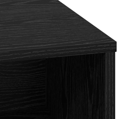 vidaXL LED Sideboard Black Oak 71 x 34.5 x 75 cm Engineered Wood