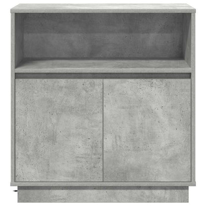 vidaXL LED Sideboard Concrete grey 71 x 34.5 x 75 cm Engineered Wood