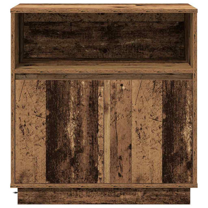 vidaXL LED Sideboard Old Wood 71 x 34.5 x 75 cm Engineered Wood