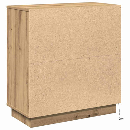 vidaXL LED Sideboard Artisan Oak 71 x 34.5 x 75 cm Engineered Wood