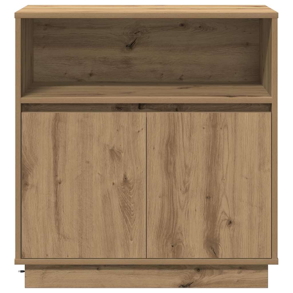 vidaXL LED Sideboard Artisan Oak 71 x 34.5 x 75 cm Engineered Wood