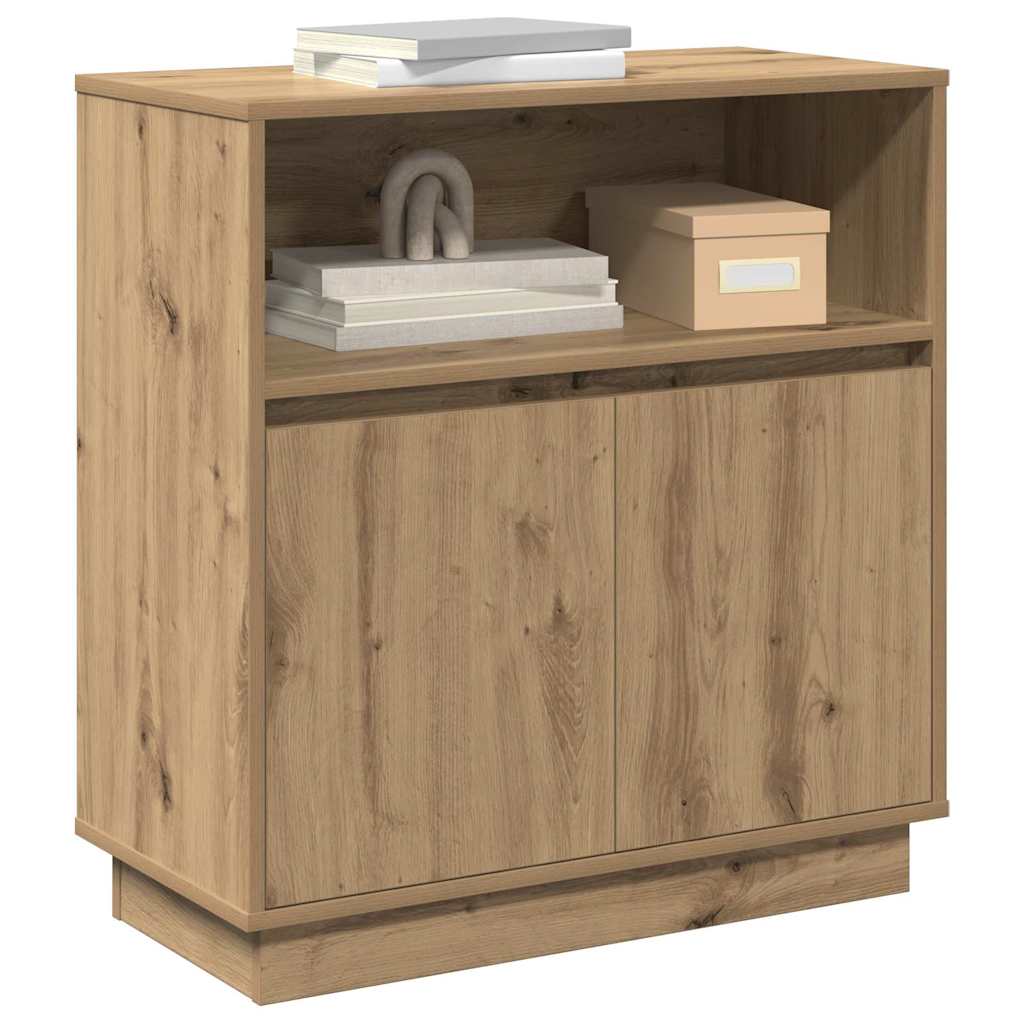 vidaXL LED Sideboard Artisan Oak 71 x 34.5 x 75 cm Engineered Wood