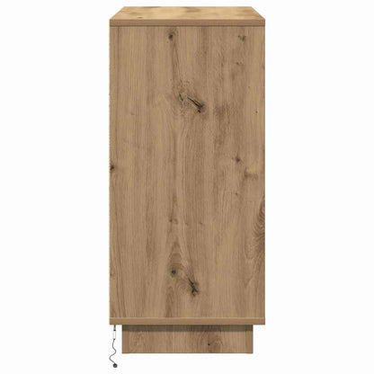 vidaXL LED Sideboard Artisan Oak 71 x 34.5 x 75 cm Engineered Wood