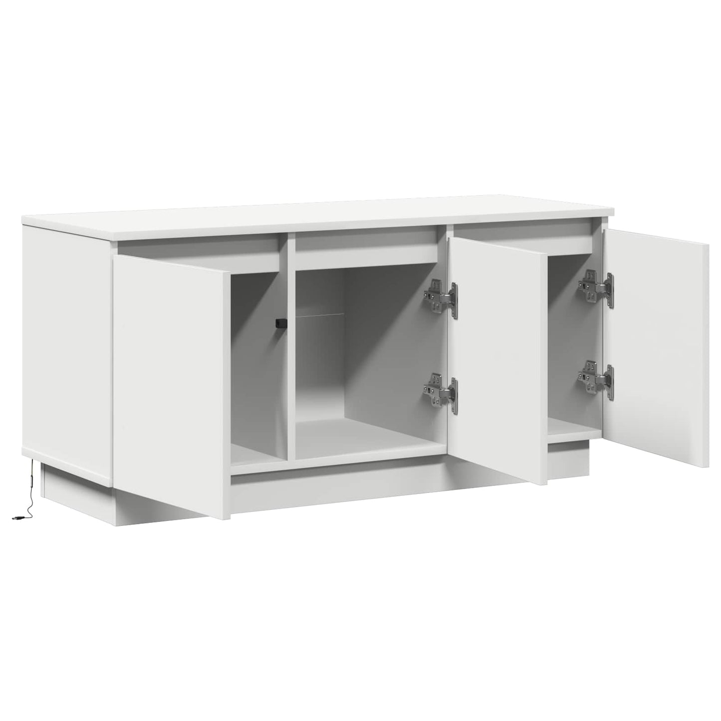 vidaXL TV Cabinet 100 x 38 x 49 cm White Engineered Wood