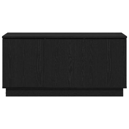 vidaXL TV Cabinet Black Oak 100 x 38 x 49 cm Engineered Wood