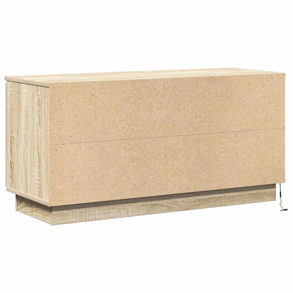 vidaXL TV Cabinet Sonoma Oak 100 x 38 x 49 cm Engineered Wood