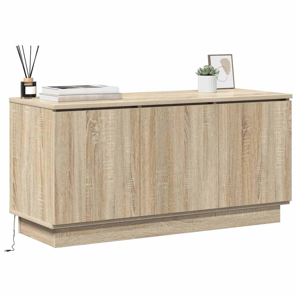 vidaXL TV Cabinet Sonoma Oak 100 x 38 x 49 cm Engineered Wood