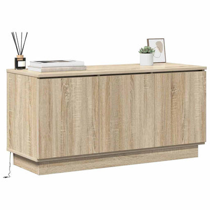 vidaXL TV Cabinet Sonoma Oak 100 x 38 x 49 cm Engineered Wood