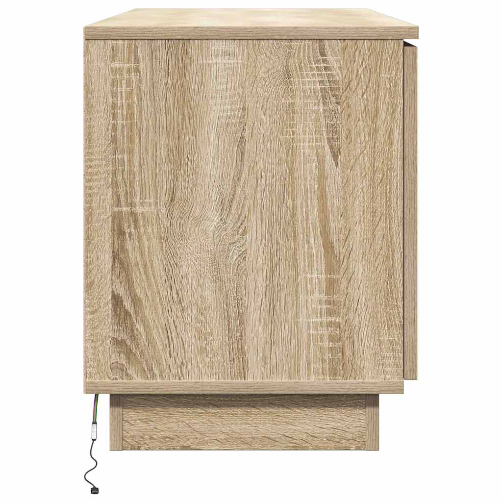 vidaXL TV Cabinet Sonoma Oak 100 x 38 x 49 cm Engineered Wood