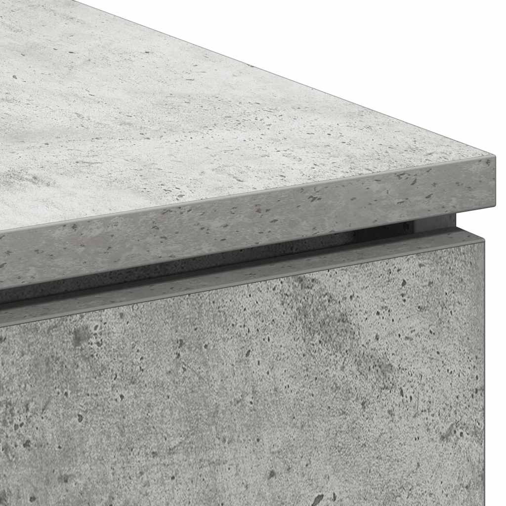 vidaXL TV Cabinet Concrete Grey 100 x 38 x 49 cm Engineered Wood