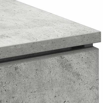 vidaXL TV Cabinet Concrete Grey 100 x 38 x 49 cm Engineered Wood