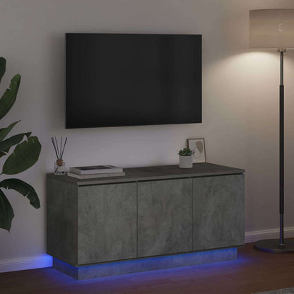 vidaXL TV Cabinet Concrete Grey 100 x 38 x 49 cm Engineered Wood