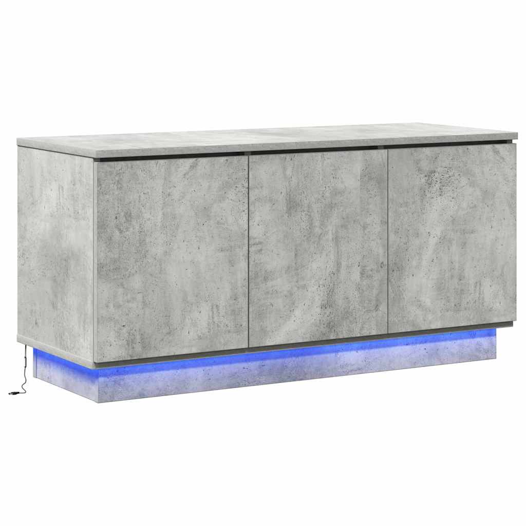 vidaXL TV Cabinet Concrete Grey 100 x 38 x 49 cm Engineered Wood