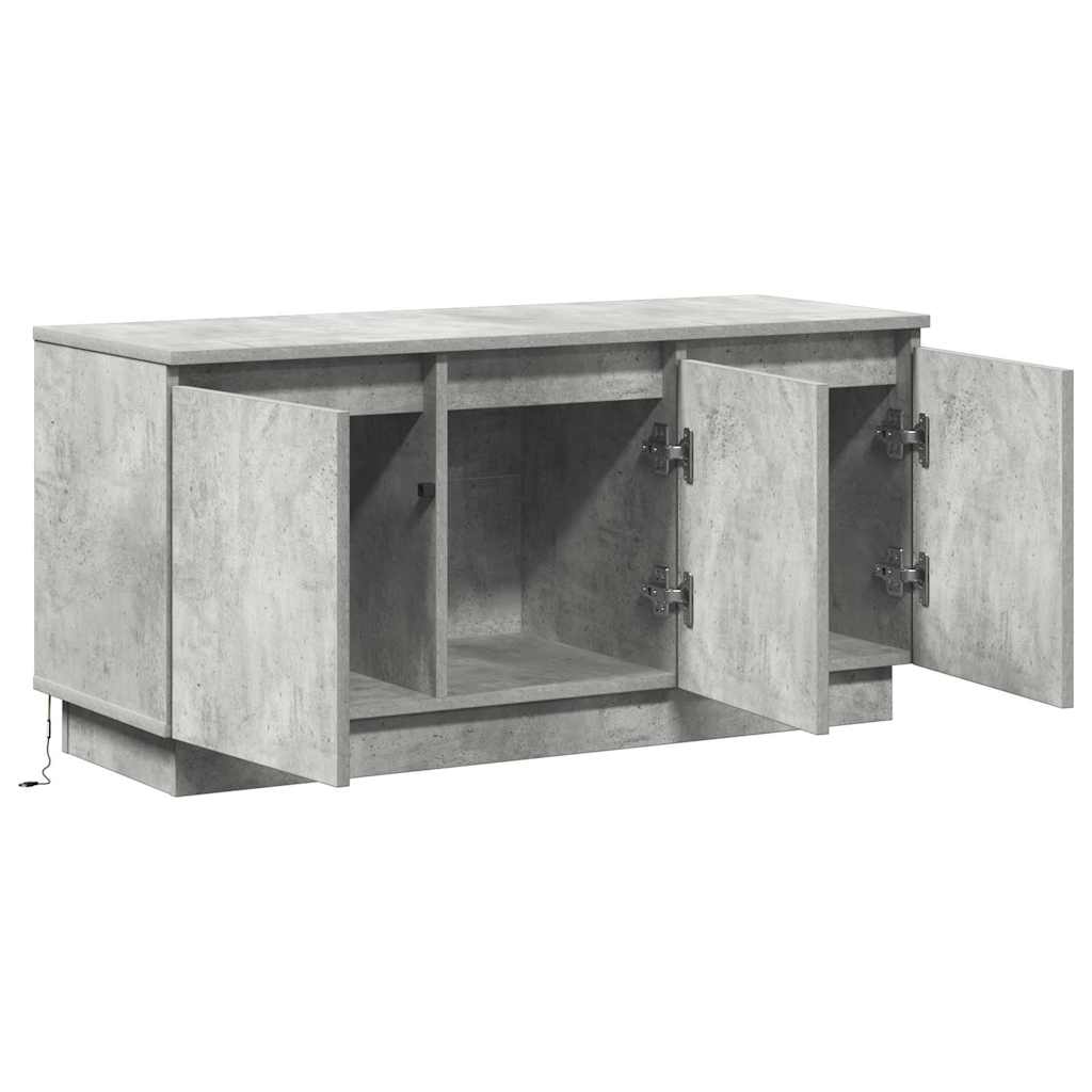 vidaXL TV Cabinet Concrete Grey 100 x 38 x 49 cm Engineered Wood