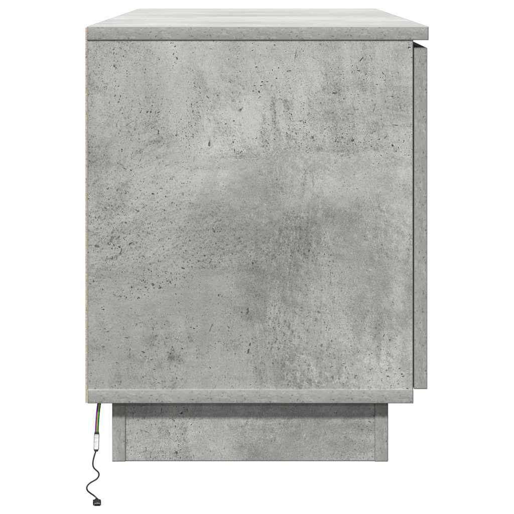 vidaXL TV Cabinet Concrete Grey 100 x 38 x 49 cm Engineered Wood