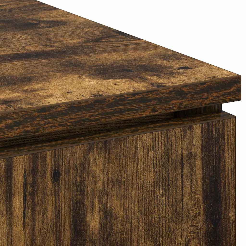 vidaXL TV Cabinet Smoked Oak 100 x 38 x 49 cm Engineered Wood