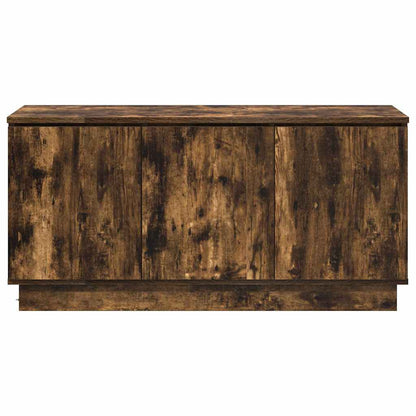 vidaXL TV Cabinet Smoked Oak 100 x 38 x 49 cm Engineered Wood