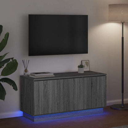 vidaXL TV Cabinet Grey Sonoma 100 x 38 x 49 cm Engineered Wood