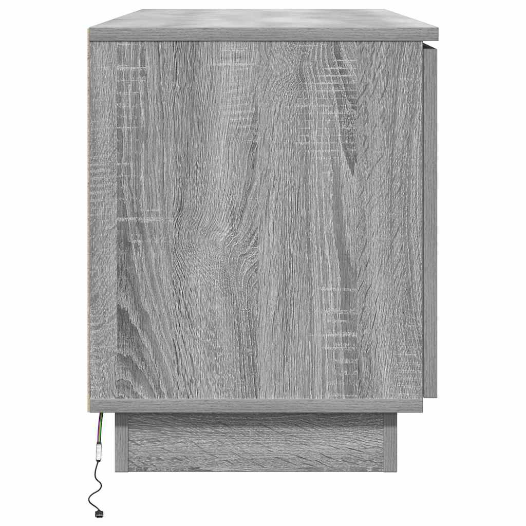 vidaXL TV Cabinet Grey Sonoma 100 x 38 x 49 cm Engineered Wood