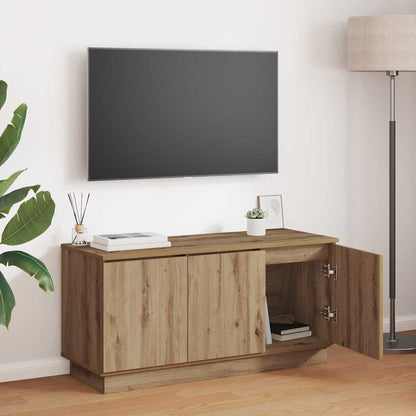 vidaXL TV Cabinet 100 x 38 x 49 cm Artisan Oak Engineered Wood