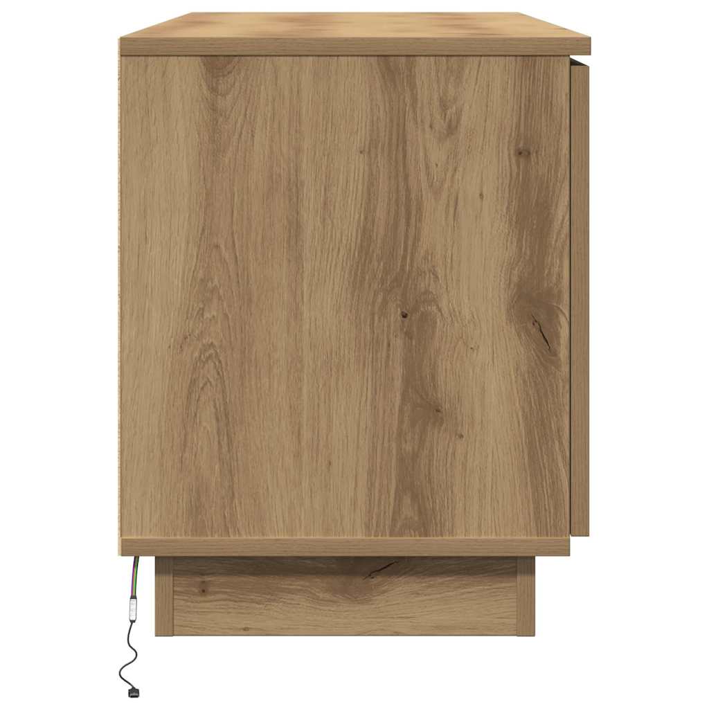 vidaXL TV Cabinet 100 x 38 x 49 cm Artisan Oak Engineered Wood