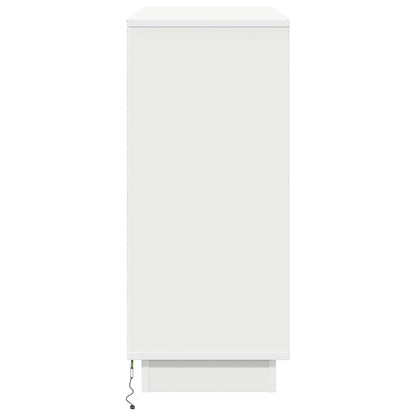 vidaXL LED Sideboard White 90 x 32 x 75 cm Engineered Wood