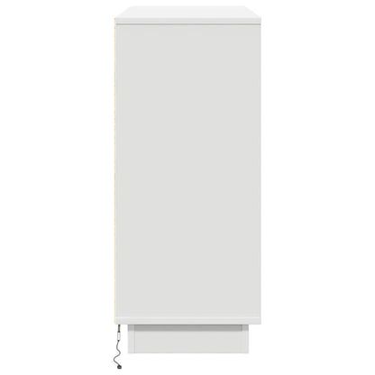 vidaXL LED Sideboard White 90 x 32 x 75 cm Engineered Wood