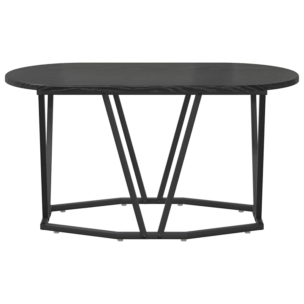 vidaXL Coffee Table Black Oak 80 x 40 x 40.5 cm