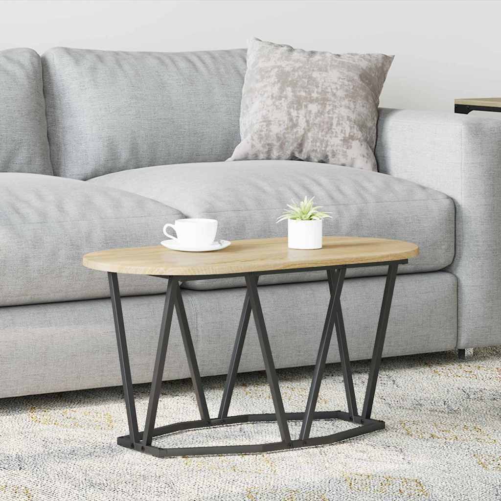vidaXL Coffee Table Sonoma Oak 80 x 40 x 40.5 cm