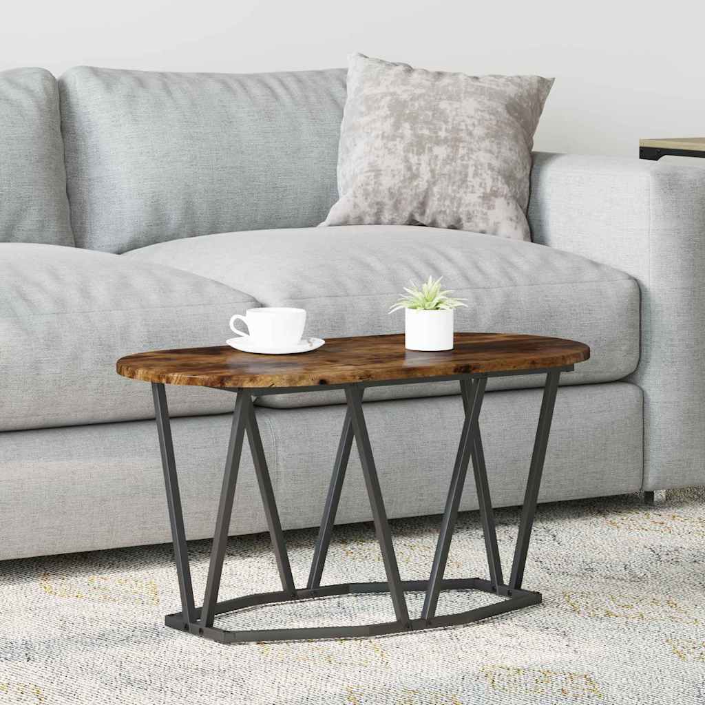 vidaXL Coffee Table Smoked Oak 80 x 40 x 40.5 cm